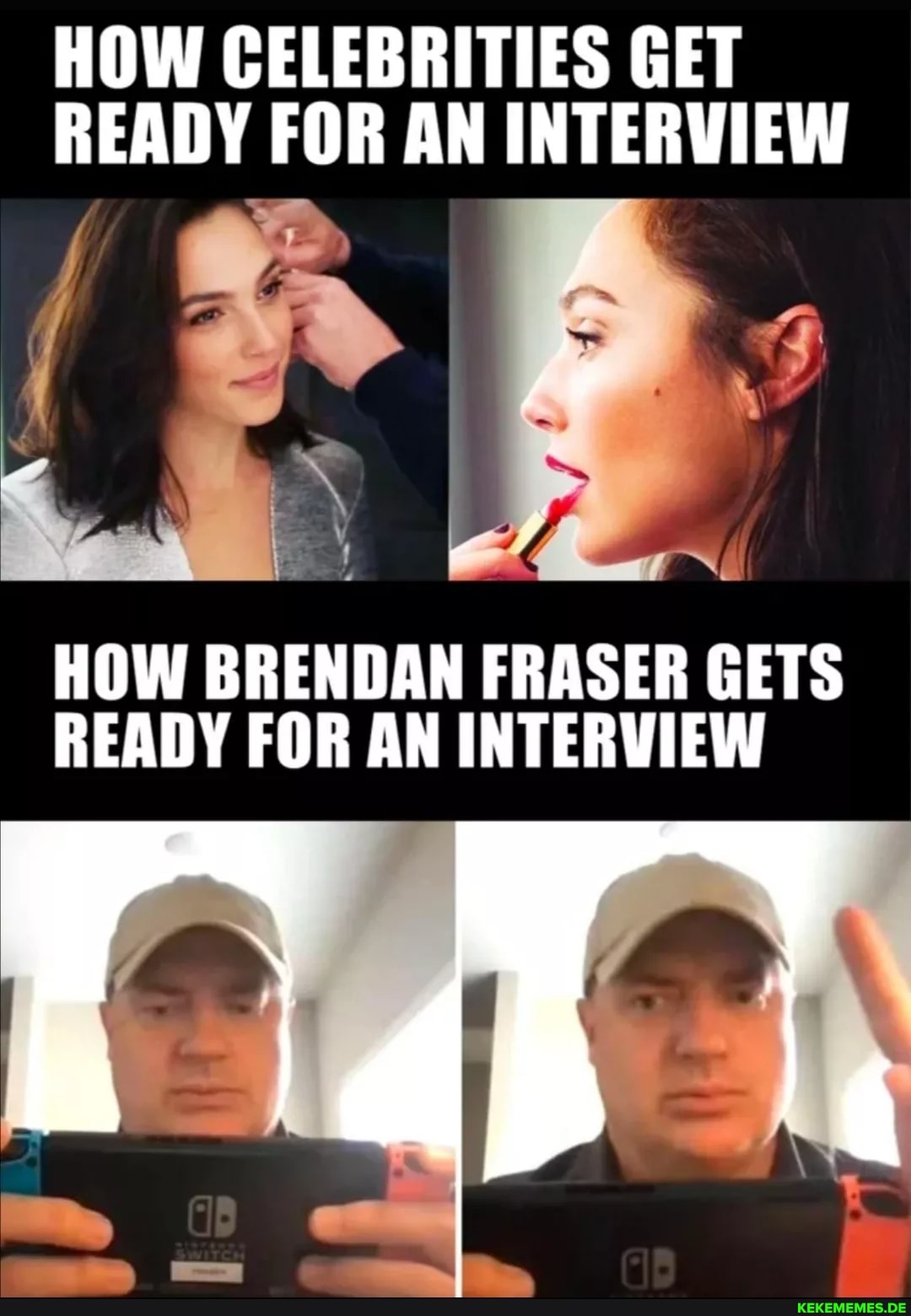 HOW CELEBRITIES GET READY FOR AN INTERVIEW oN HOW BRENDAN FRASER GETS READY FOR 
