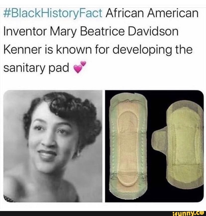 BlackHistoryFact African American Inventor Mary Beatrice Davidson