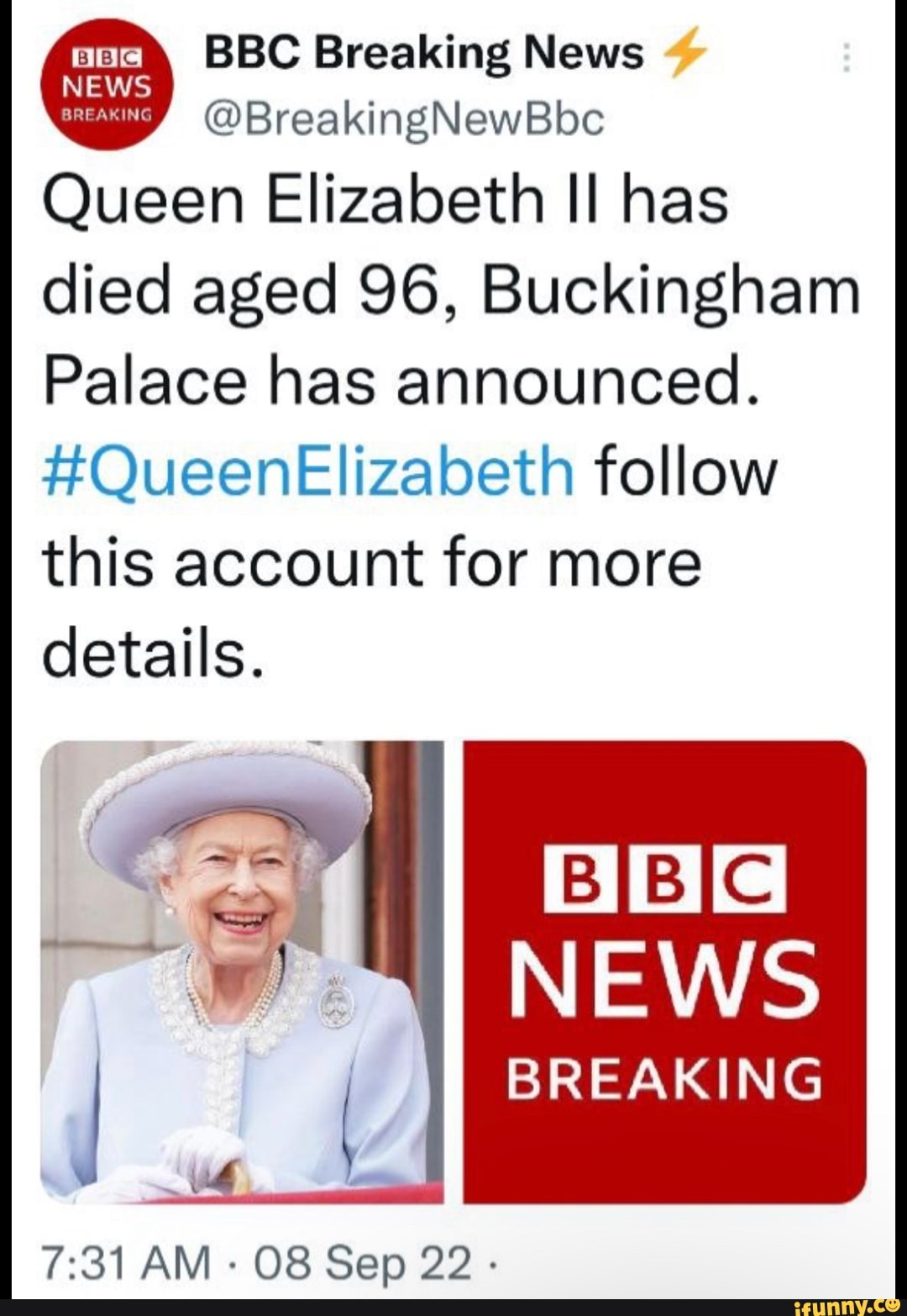 Queen Elizabeth II Has Died Aged 96, Buckingham Palace Has Announced. # ...