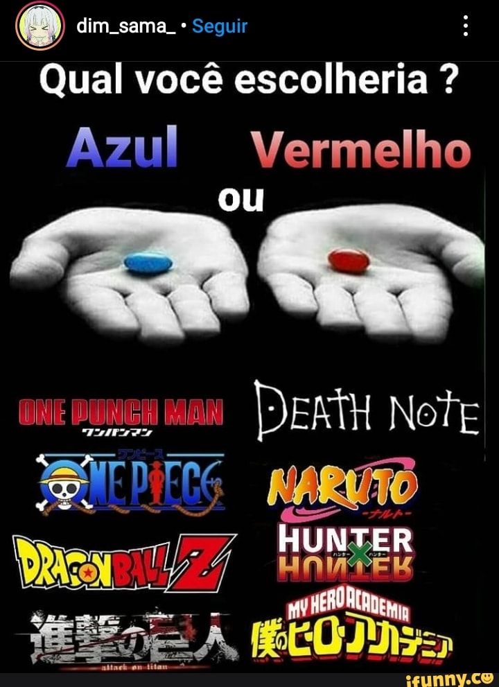 Qual você escolheria ?
Azul Vermelho ou
IR
ER Mem,