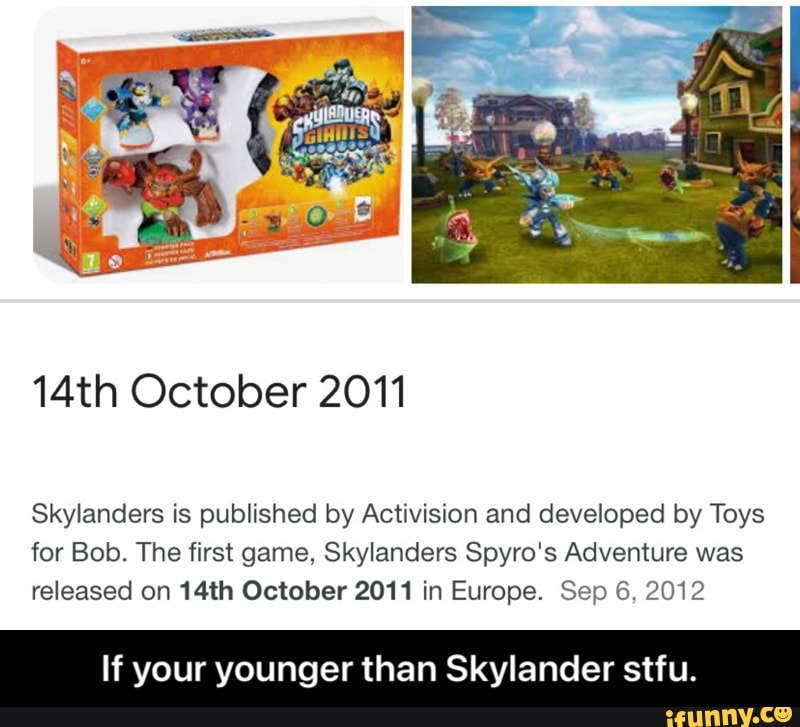 14th October 2011 Skylanders Is Published By Activision And Developed 