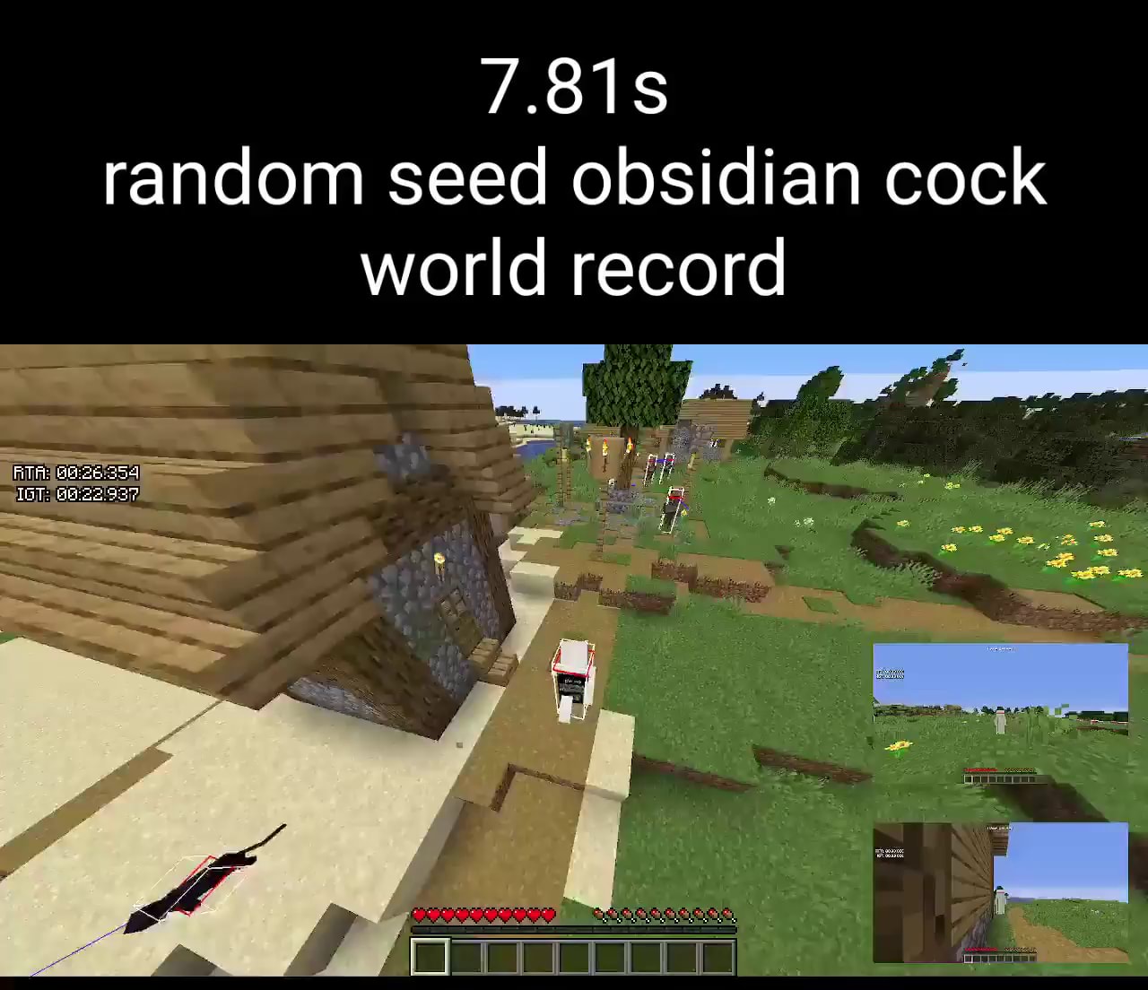 7.818 random seed obsidian cock world record - iFunny