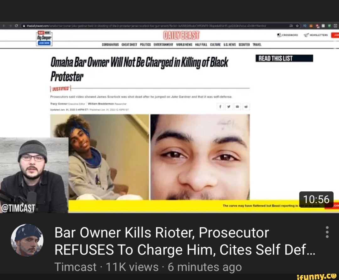 Berga
Protester
Bar Owner Kills Rioter, Prosecutor
REFUSES To Charge Him, Cites Self Def...
Timcast 11K views 6 minutes ago