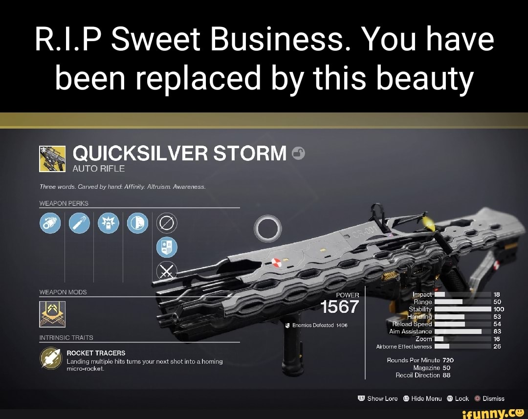 R.I.P Sweet Business. You have been replaced by this beauty POWER 53 26