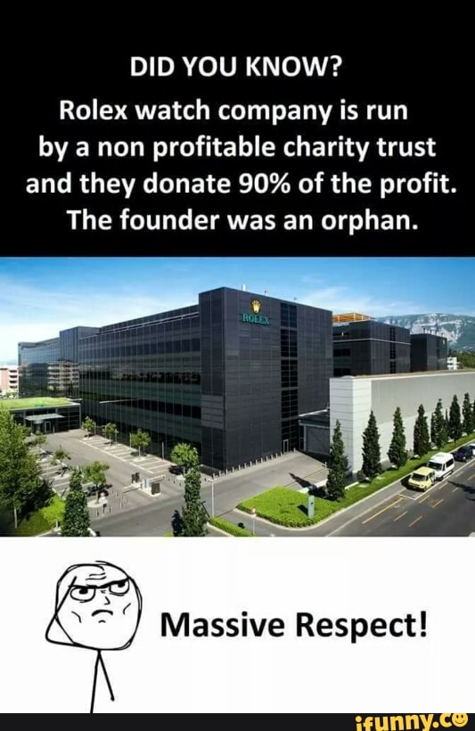 rolex non for profit