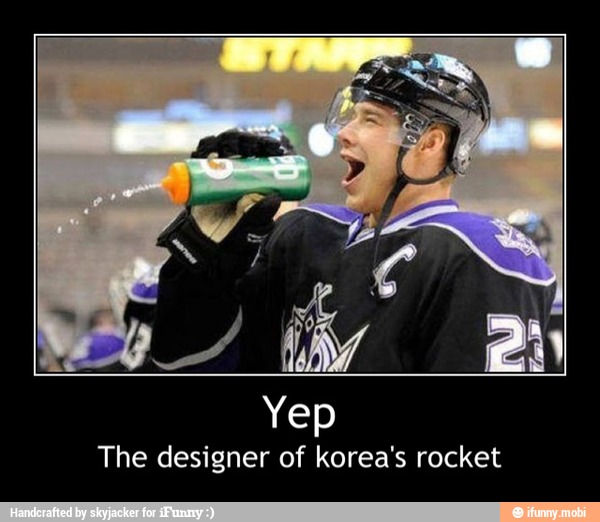 Yep
The designer of korea's rocket