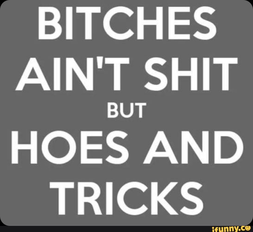 Bitches Aint Shit But Hoes N Tricks