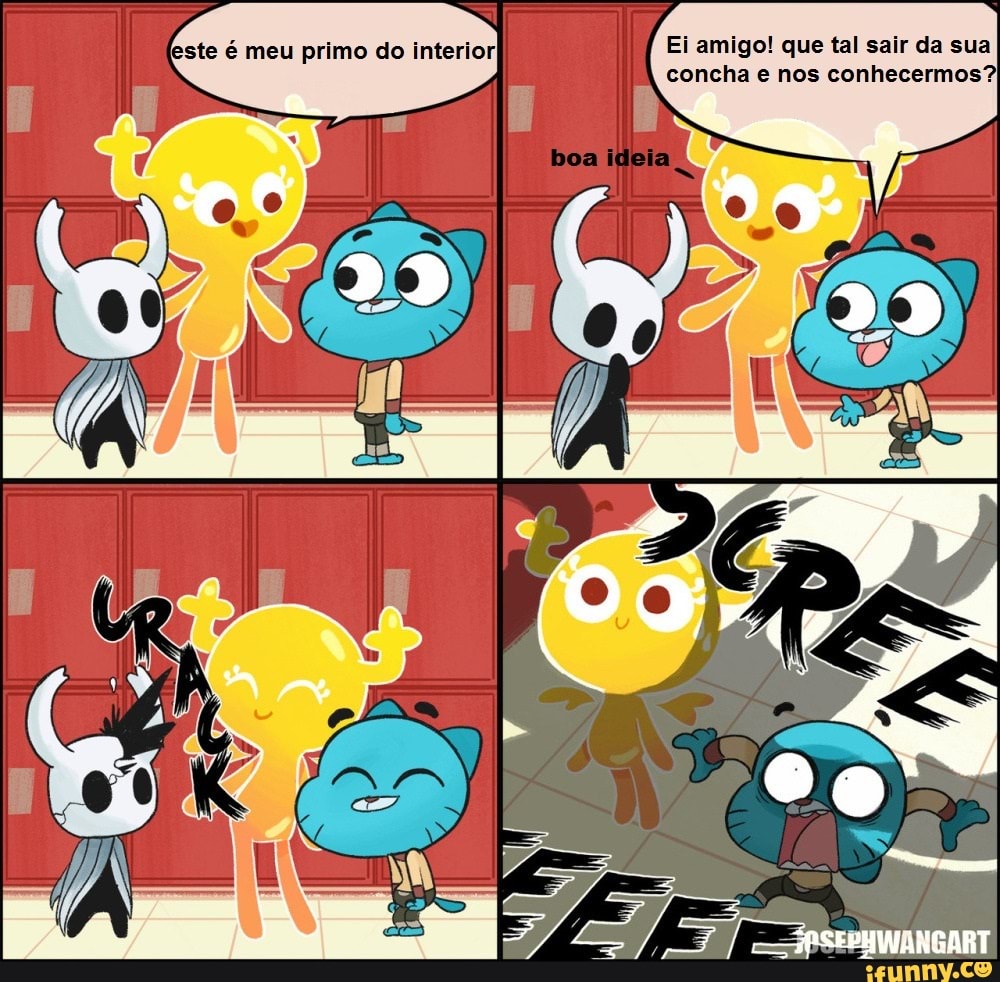 este é meu primo do interior Ei amigo! que tal sair da sua concha e nos conhecermos?)
2: