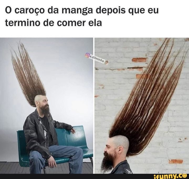 O caroço da manga depois que eu termino de comer ela