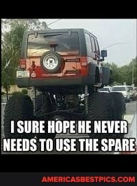 SURE NEEDS TO USE THE SPARE