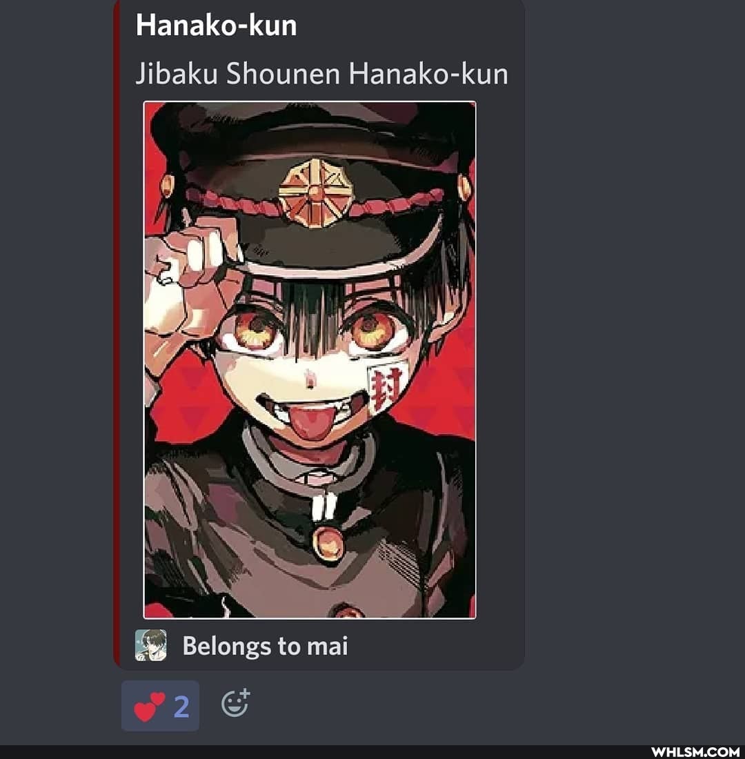 Hanako-kun
Jibaku Shounen Hanako-kun
Belongs to mai