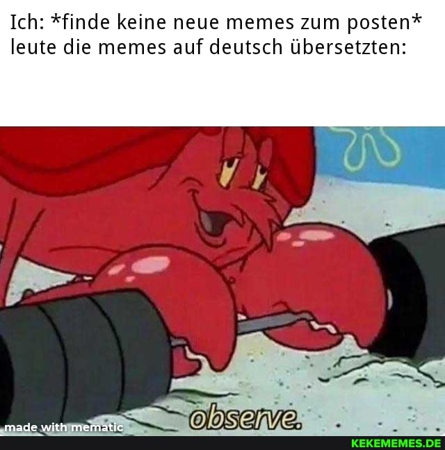 Ich: *finde keine neue memes zum posten* leute die memes auf deutsch übersetzten:
