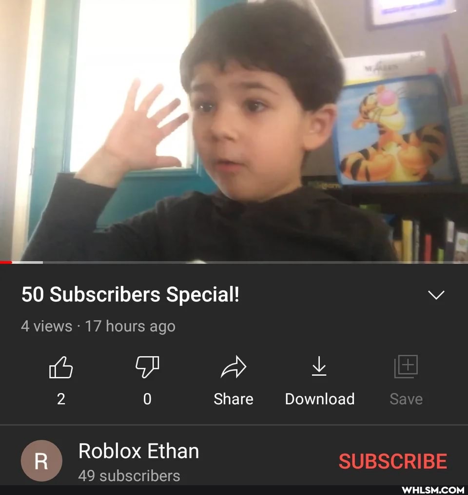 50 Subscribers Special!
4 views - 17 hours ago
0 Share Download Save
Roblox Ethan
49 subscribers
SUBSCRIBE