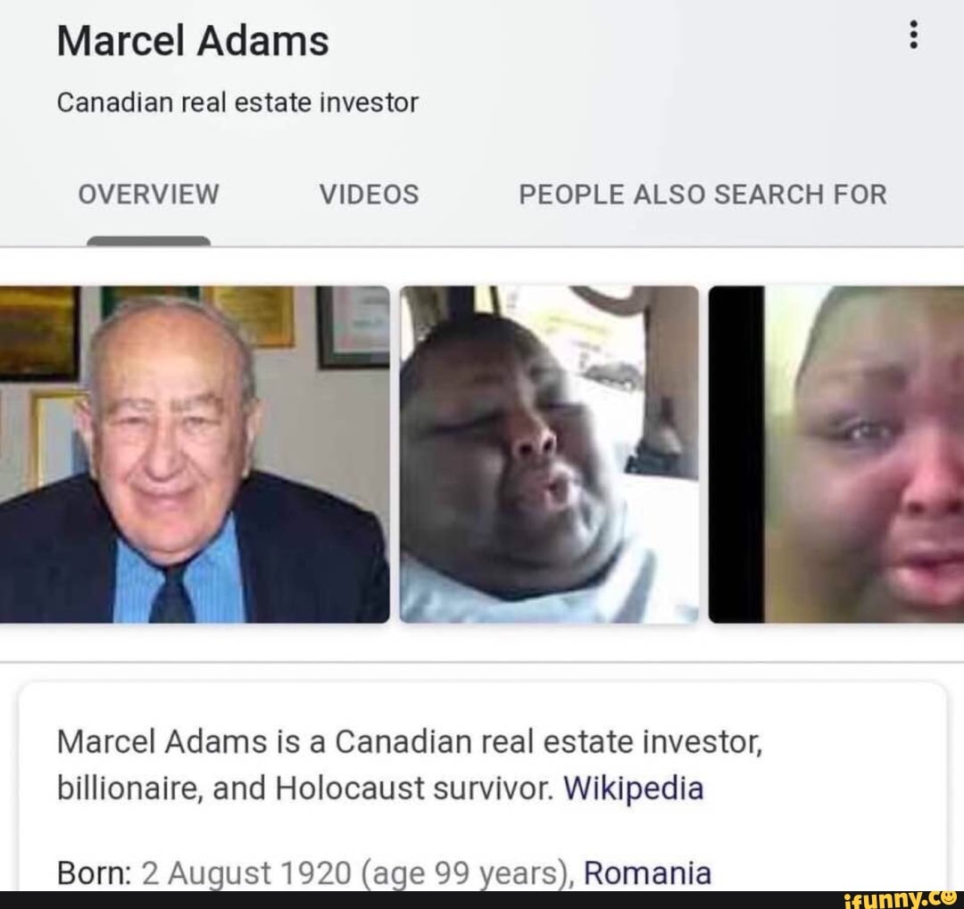 Marcel Adams OVERVIEW VIDEOS PEOPLE ALSO SEARCH FOR Marcel Adams is a