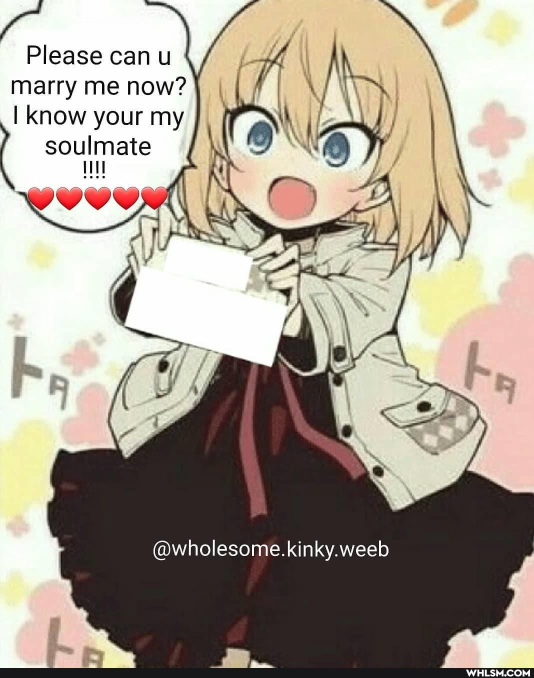 Please can u marry me now?
I know your my soulmate
@wholesome.kinky.weeb