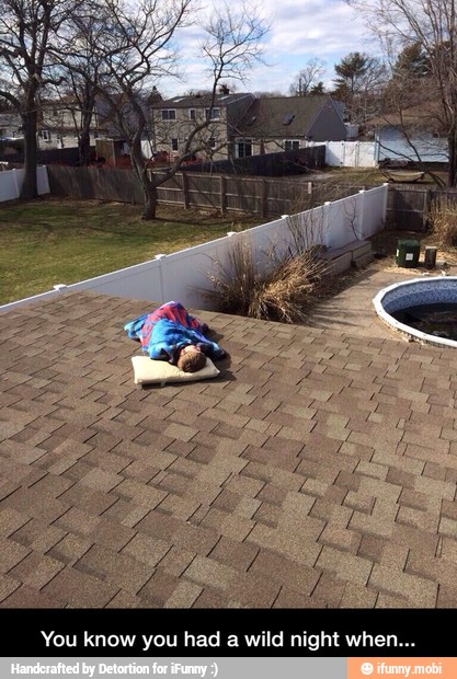 You know you had a wild night when...