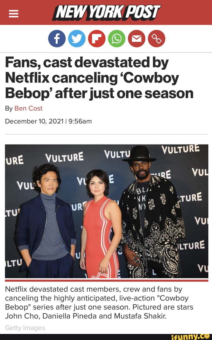 = NEW YORK POST Fans, cast devastated by Netflix canceling 'Cowboy