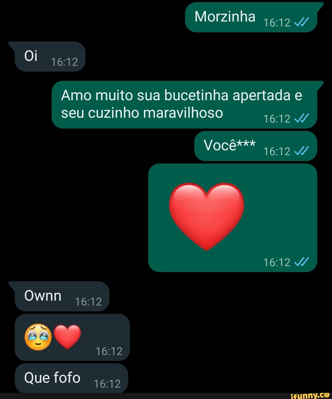 Morzinha Oi 1612 Amo muito sua bucetinha apertada e seu cuzinho ...