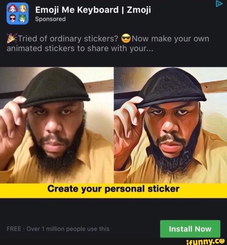 Emoji Me Keyboard I Zmoji Sponsored & Tried of ordinary stickers? Now make your own animated