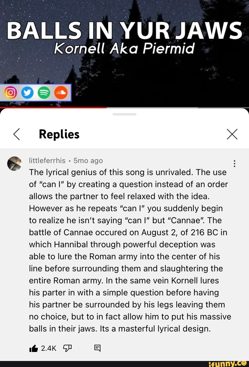 Kornell Aka Piermid Balls In Yur Jaws BALLS IN YUR JAWS Kornell Aka Piermid