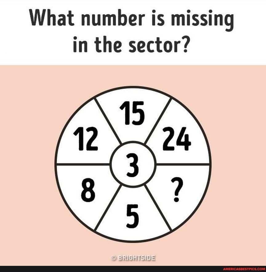 What number is missing in the sector?