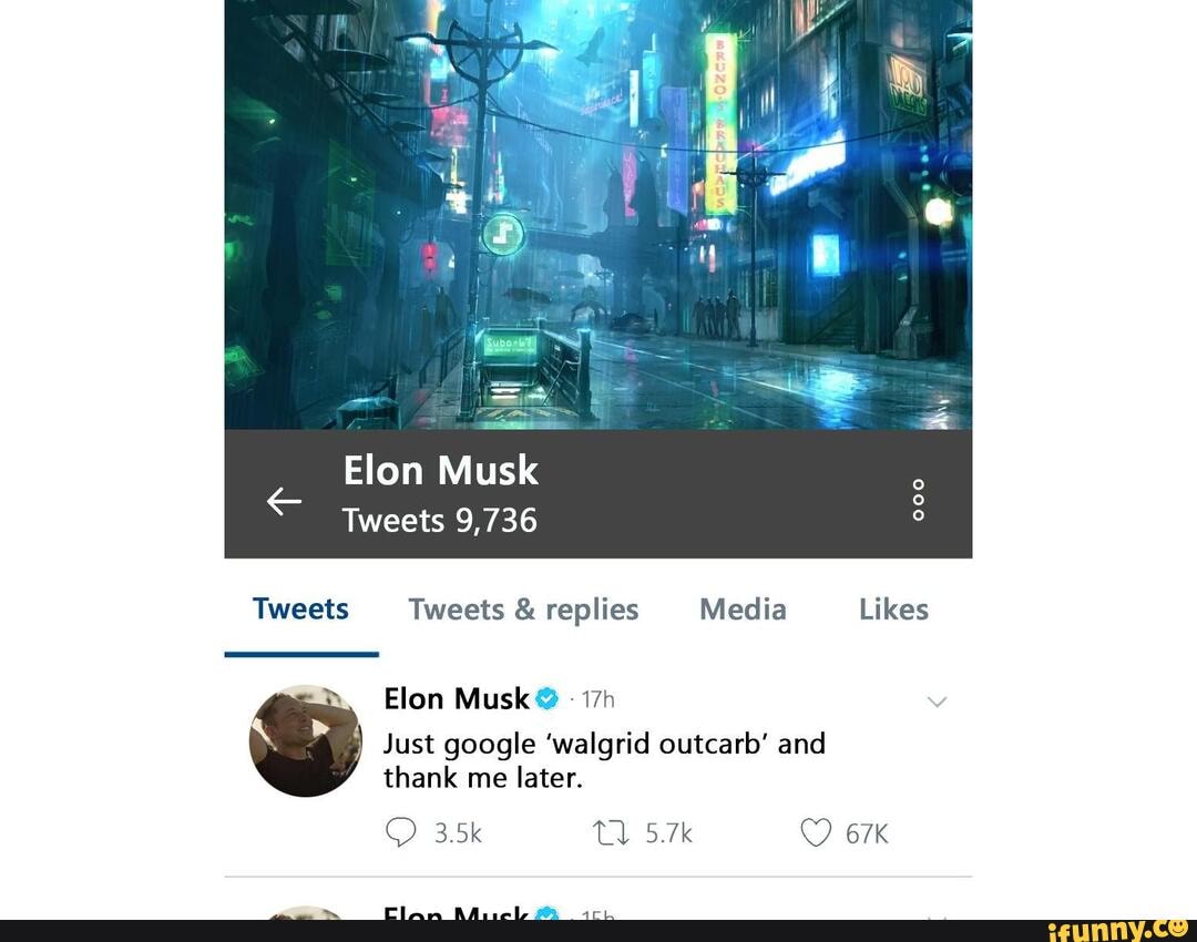 Tweets Tweets replies Media Likes
Just google 'walgrid outcarb' and
thank me later.