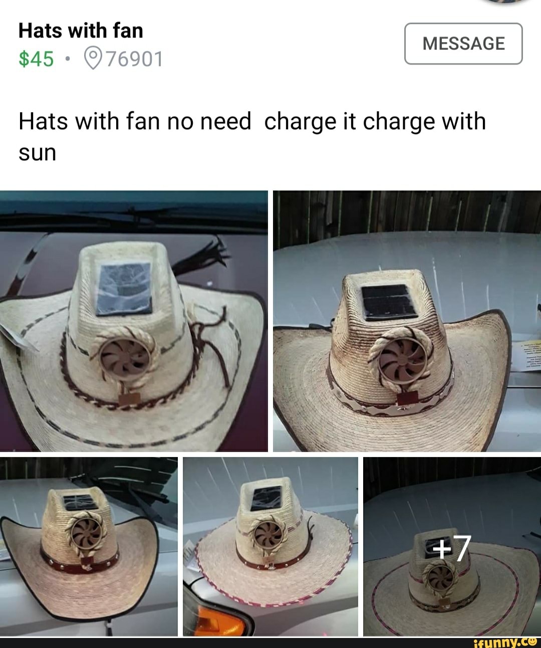Hats with fan
©76901
Hats with fan no need charge it charge with
