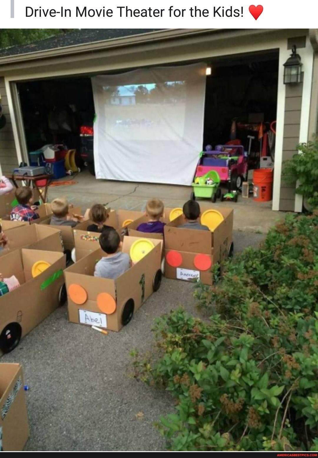 Drive-In Movie Theater for the Kids!