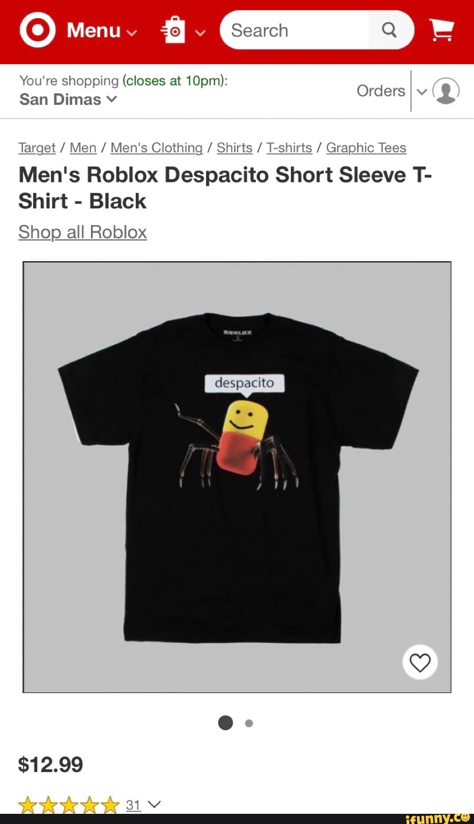 Buy Target Despacito Roblox Shirt Off 65 - roblox despacito spider shirt