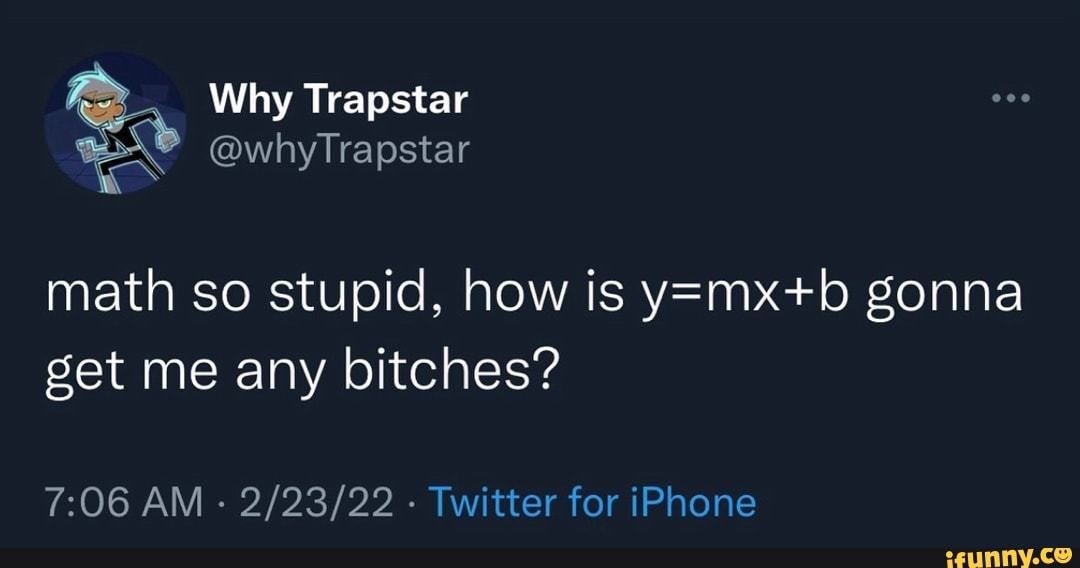 Why Trapstar whyTrapstar aN @wnylTrap math so stupid, how is gonna get ...