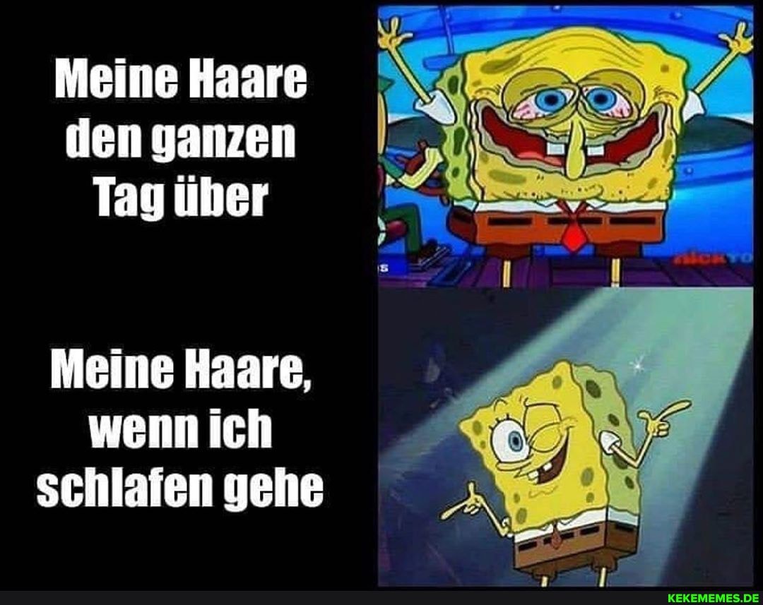 Meine Haare den ganzen
Tagüher
Meine H EINE naare, wenn ich schlafen gehe