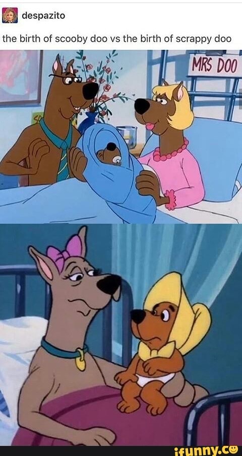 despazito
the birth of scooby doo vs the birth of scrappy doo