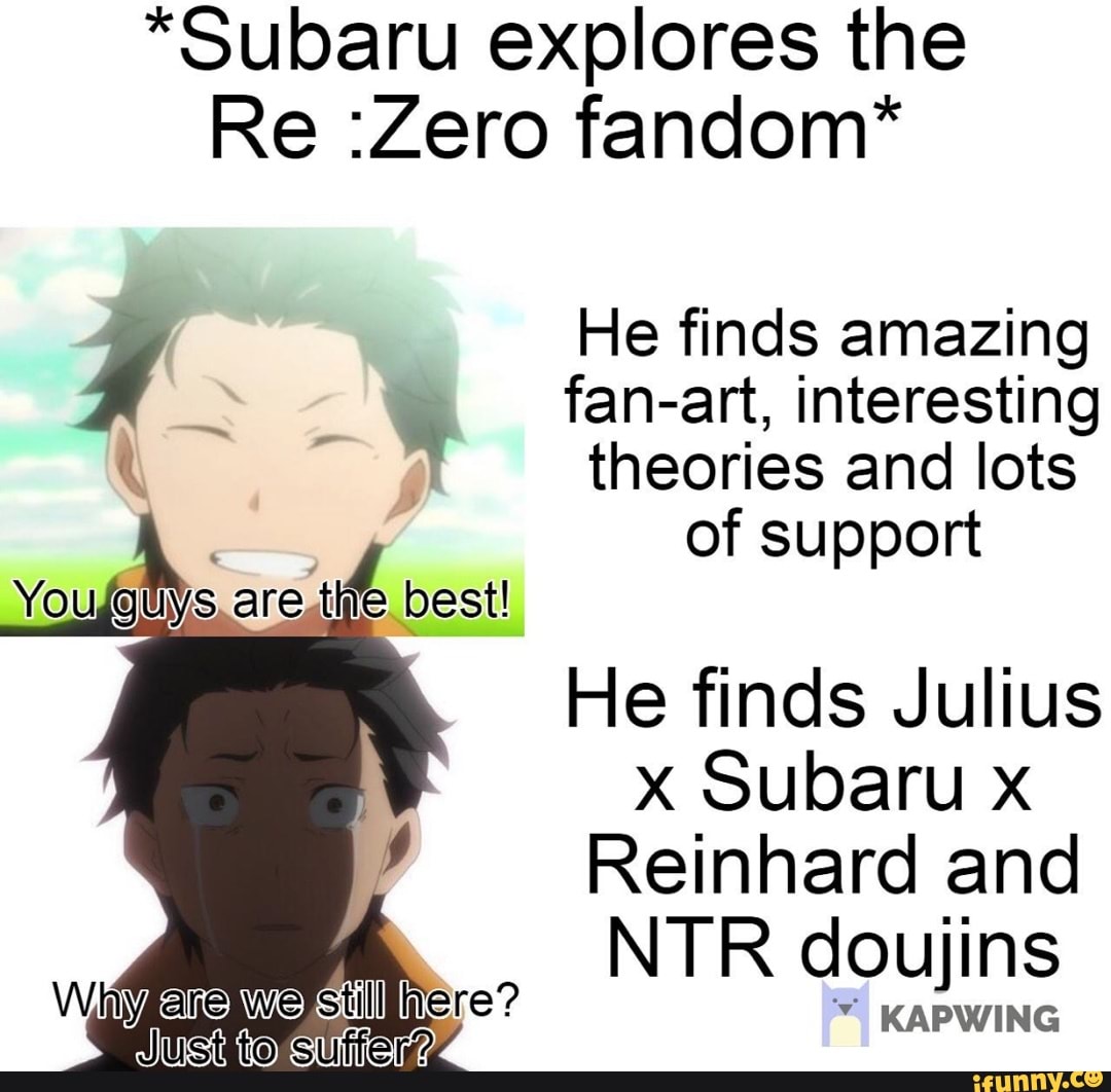 Fandoms react, (Re:Zero)