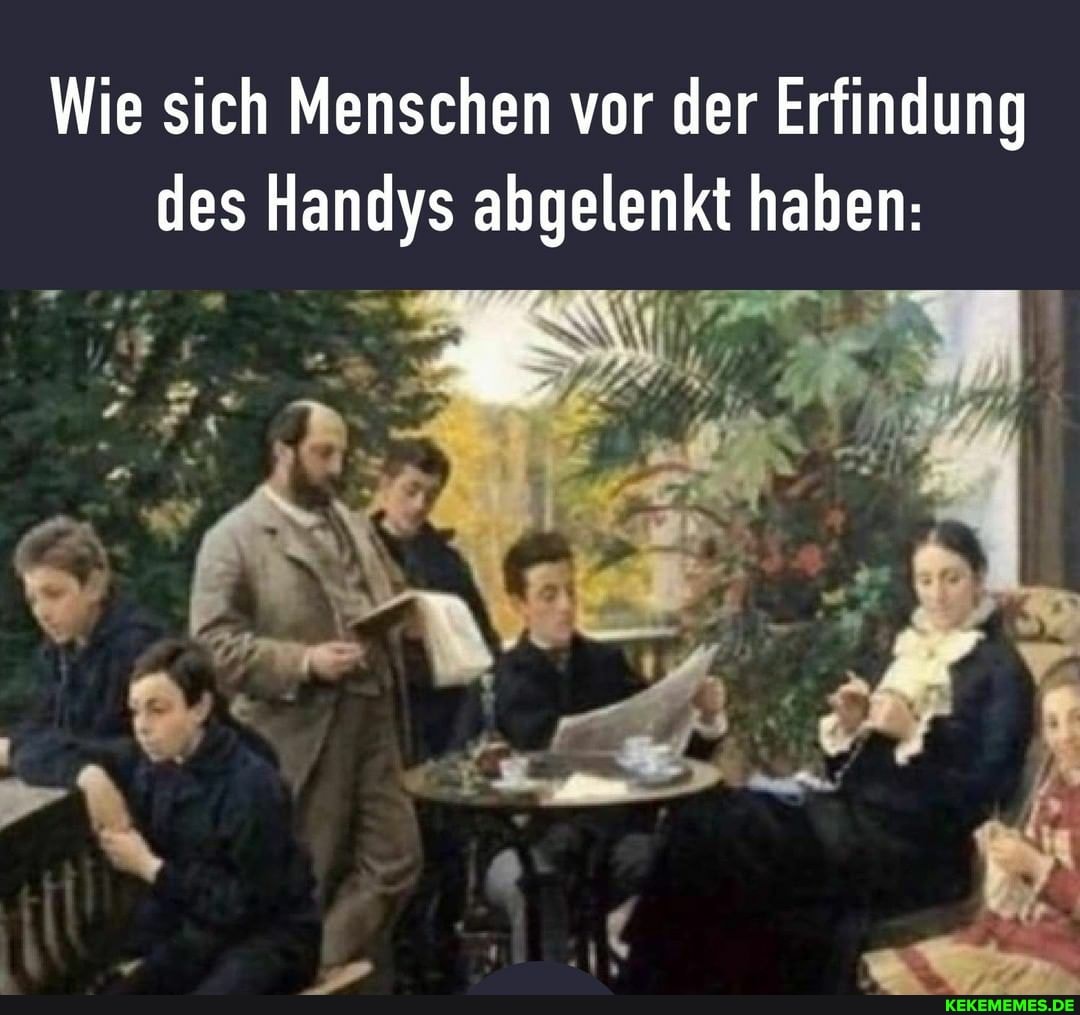 Wie sich Menschen vor der Erfindung des Handys abgelenkt haben:
