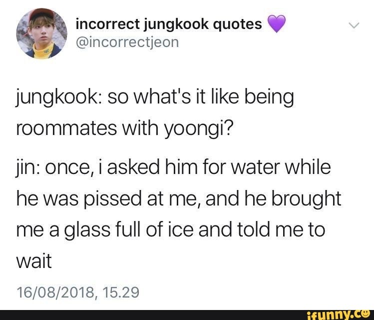 . incorrect jungkook quotes v ' jungkook: so what's it like being ...