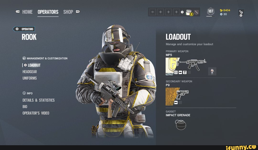 r6 gridlock loadout