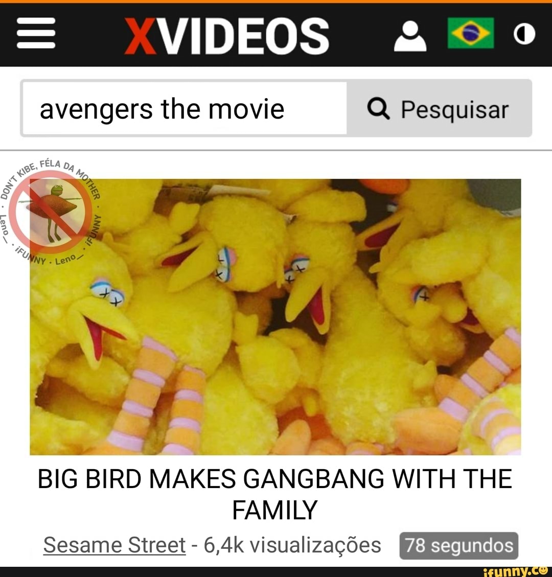 = VIDEOS
avengers the movie Q Pesquisar
BIG BIRD MAKES GANGBANG WITH THE FAMILY segundos
Sesame Street - 6,4k visualizacdes segundos