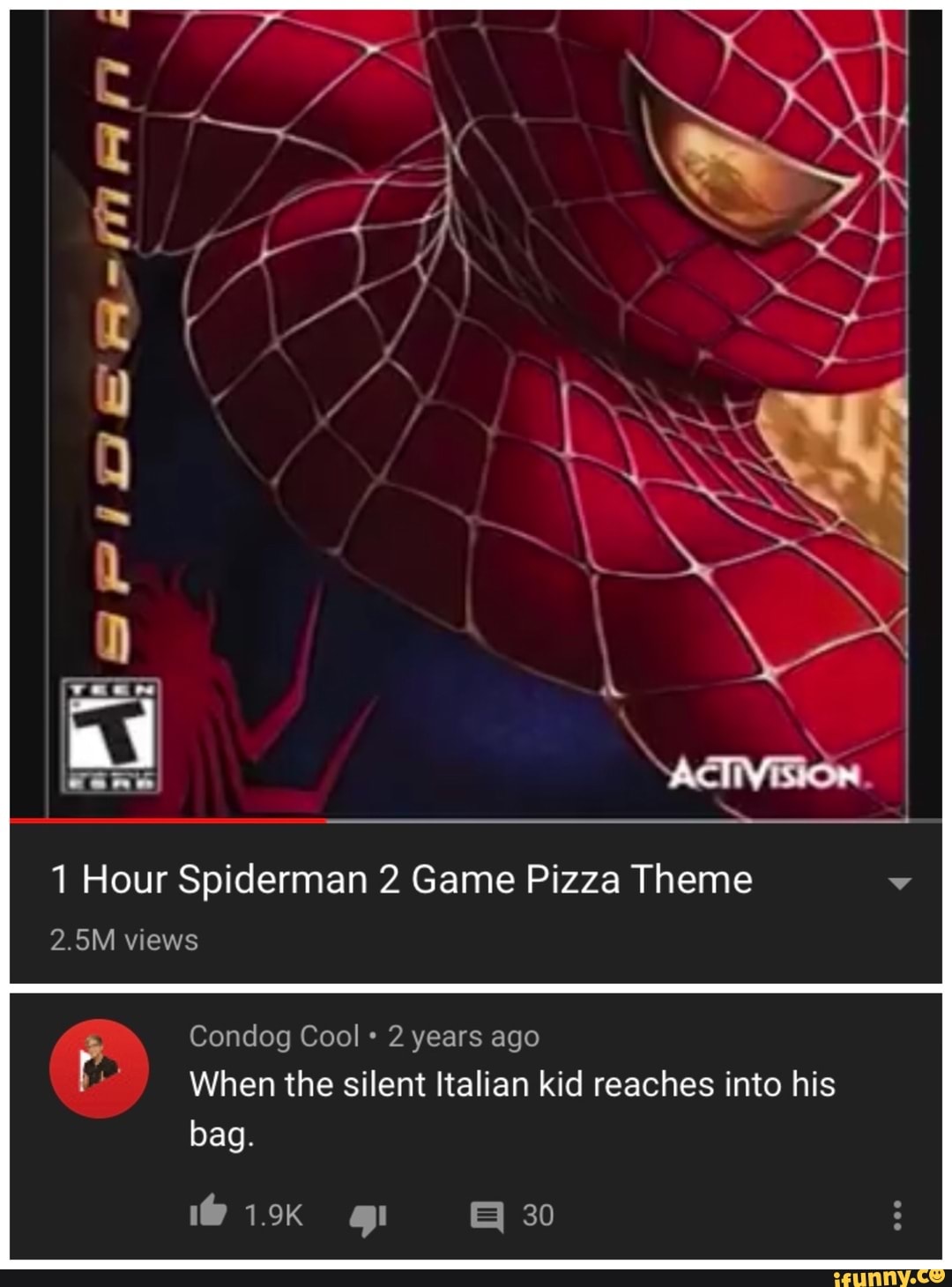 1 Hour Spiderman 2 Game Pizza Theme Condog Cool 2 years ago When the silent  Italian kid reaches into his - iFunny