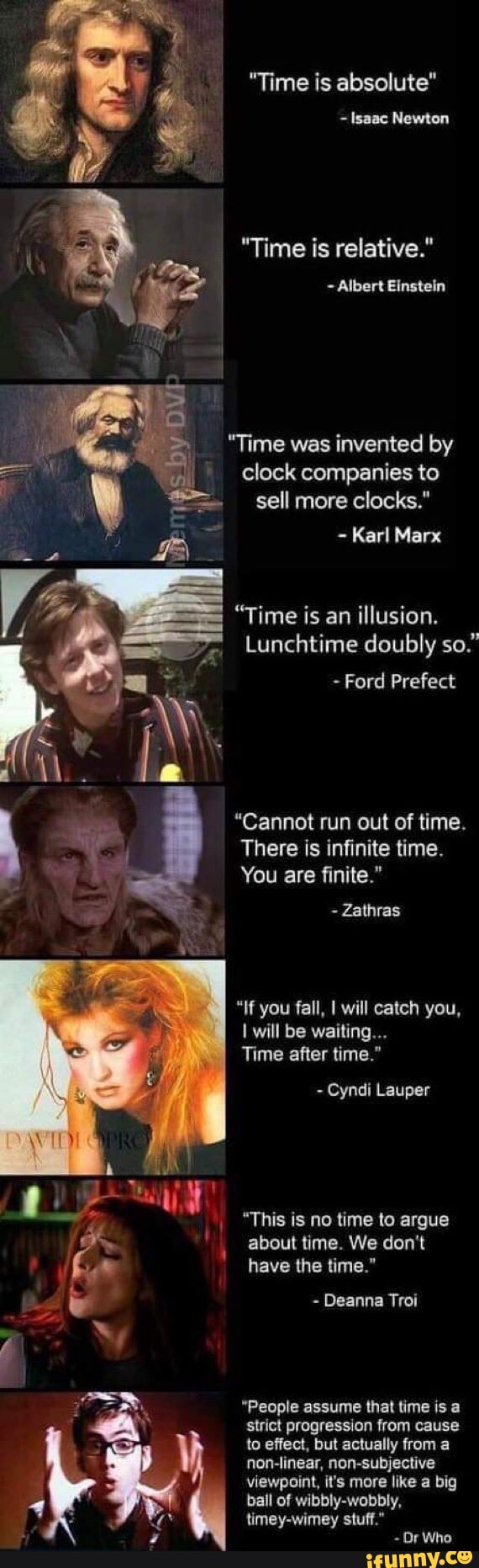 "Time is absolute" Newton "Time is relative." Albert Einstein "Time was