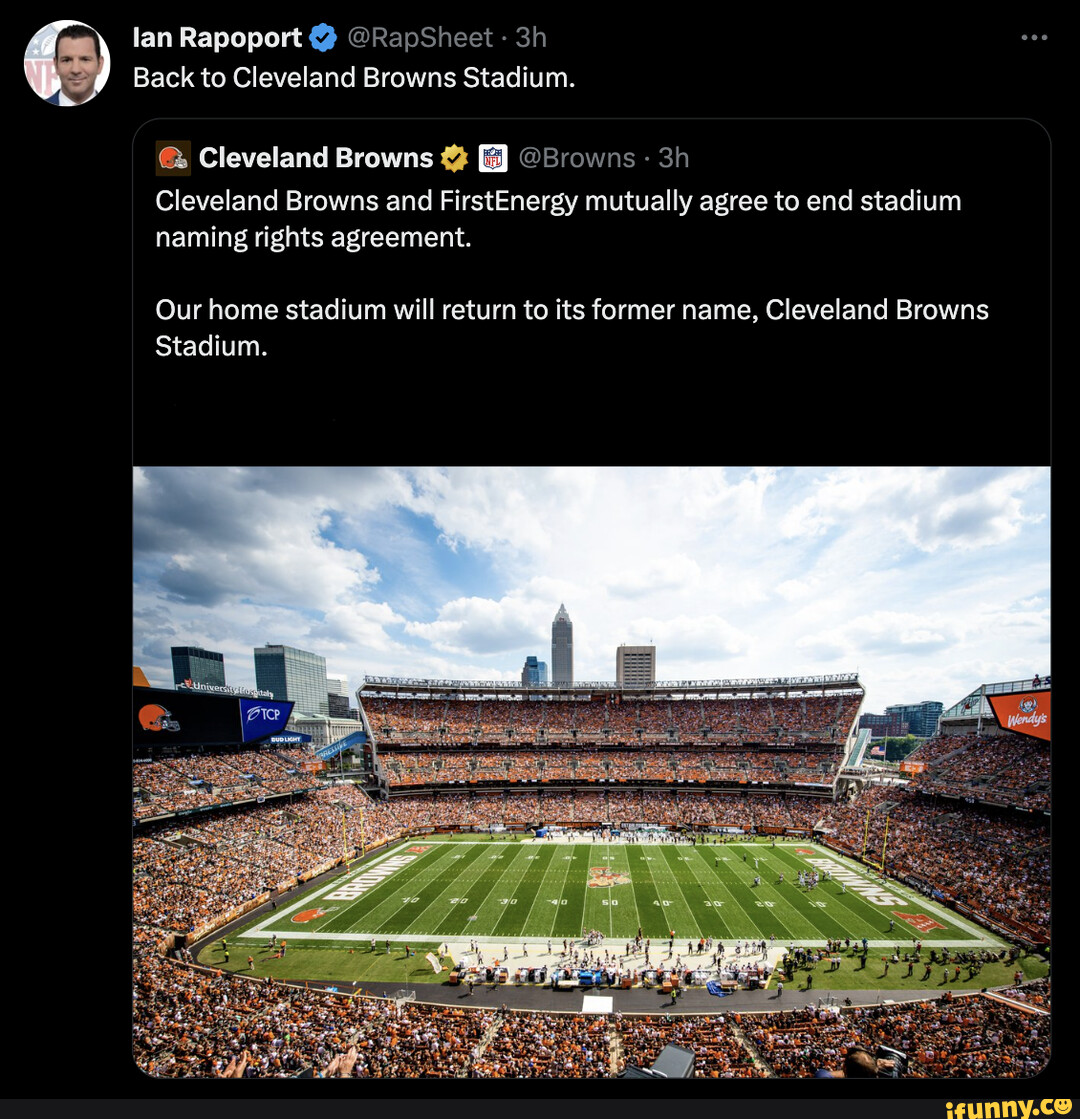 FirstEnergy and Cleveland Browns Mutually Agree to End Stadium