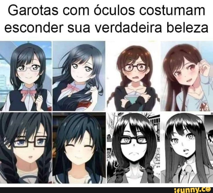 Garotas com óculos costumam esconder sua verdadeira beleza