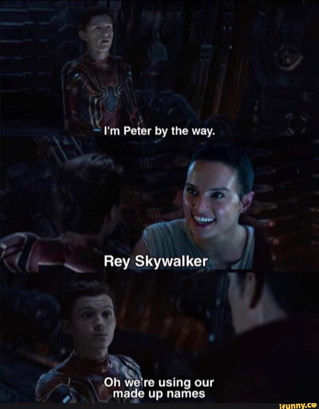 Peter
by the way.
N
À Teo using our
made up names