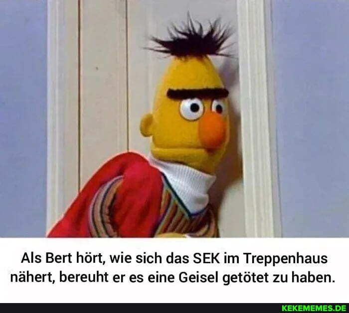 Als Bert hört, wie sich das SEK im Treppenhaus nähert, bereut er es eine Geisel getötet zu haben.