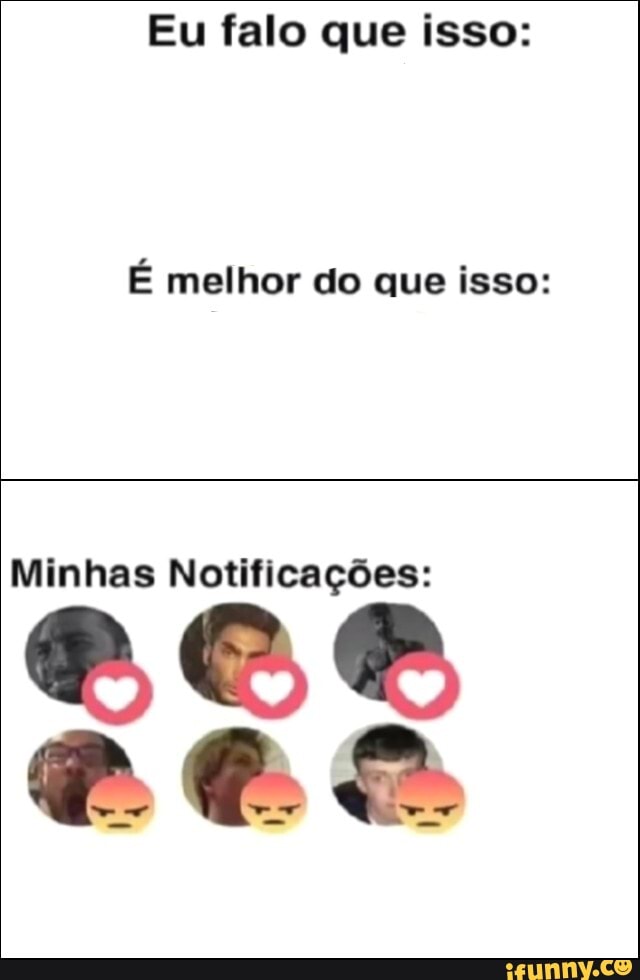 Eu falo que isso:
É melhor do que isso:
Minhas Notificações: