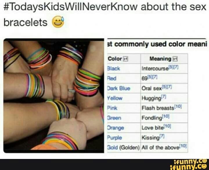 sex bracelets colors