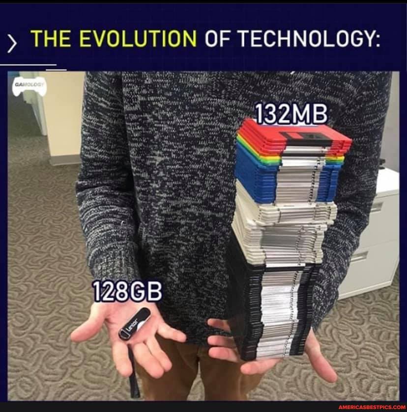 THE EVOLUTION OF TECHNOLOGY:
132MB