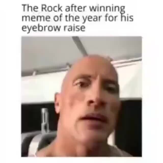 the rock eyebrow raising meme #2 