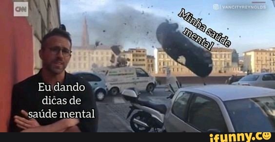 Eu dando
dicas de
saúde mental