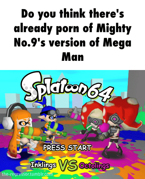 Do you think there's, already porn of Mighty, No.9's version of Mega, Man