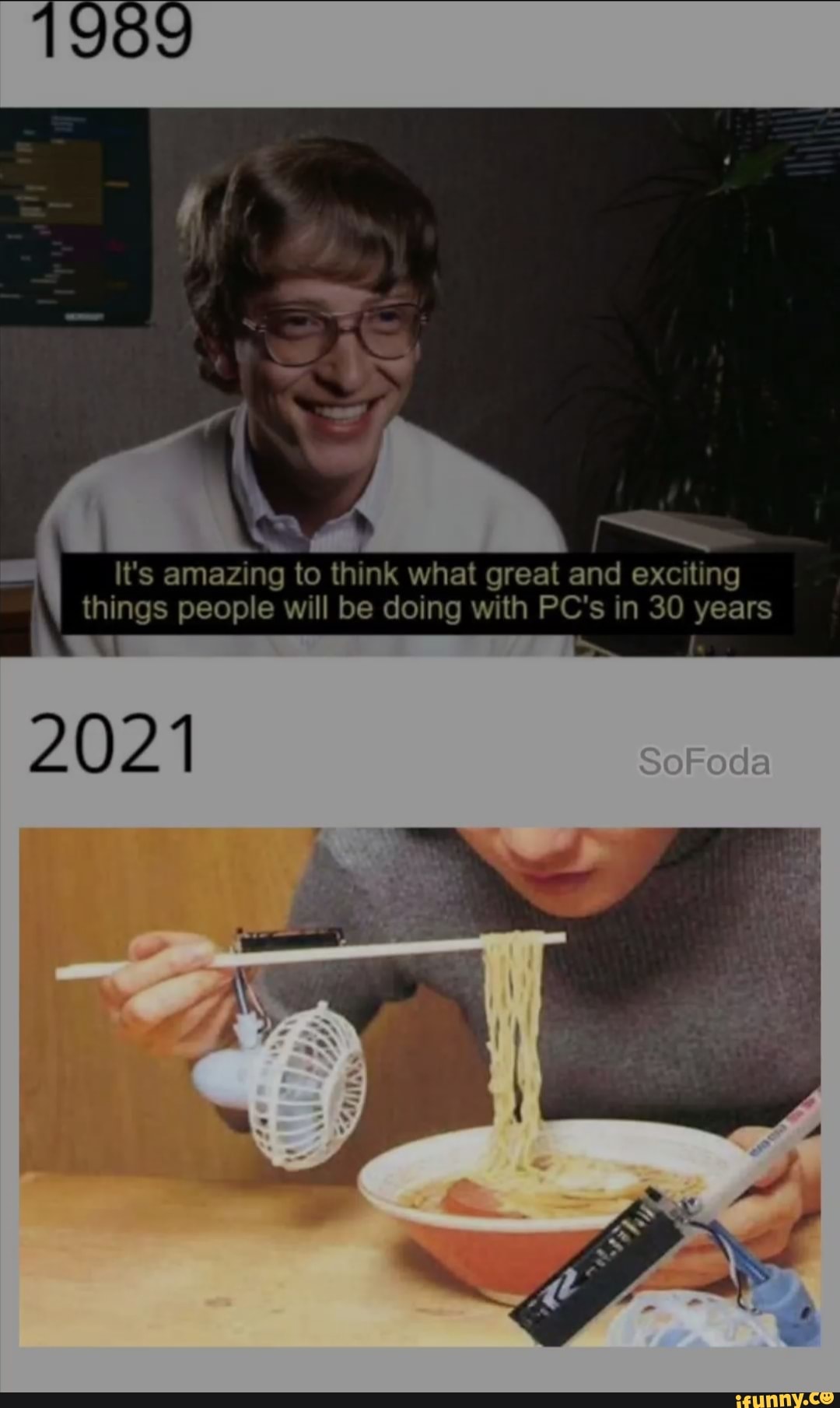 It's amazing to think what great and exciting things people will be doing with PC's in 30 years
2021